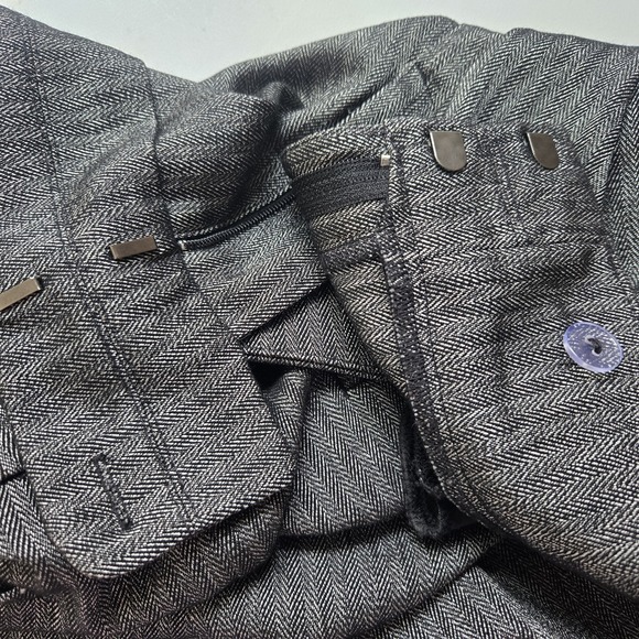 Ann Taylor LOFT Gray Original Fit‎ Women's stretch Pants Size 14 Wide leg - Picture 9 of 13